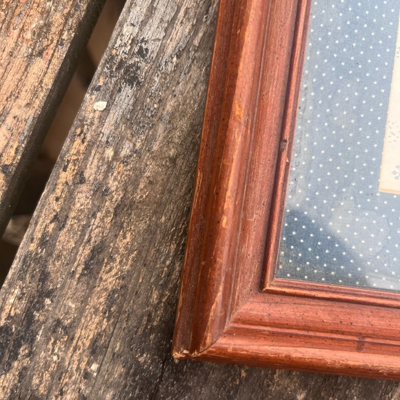 VINTAGE PAT PEARSON FRAMED FOLK ART PRINT RUSTIC FARMHOUSE - Picture 6 of 10